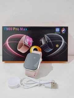 Reloj Smartwatch Inteligente T900 Pro Max Pantalla Tactil Rosa Llamadas en internet