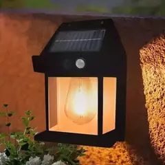 Imagen de Farol Aplique De Pared Solar c/Foco y Sensor Movimiento