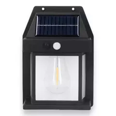 Farol Aplique De Pared Solar c/Foco y Sensor Movimiento - comprar online