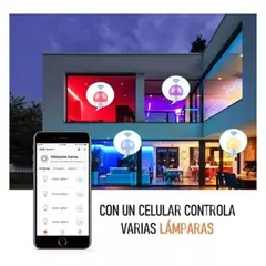 Lámpara LED WiFi 9W RGB Blanco Frío Cálido Neutro Dimerizable Temporizador Smart Life Google Home Alexa - MP Tecnoshop