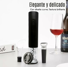 Kit Vino Sacacorchos Destapador Electrico Usb Recargable automatico - MP Tecnoshop