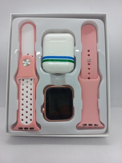 Reloj Smartwatch W26 Rosa Pro Max Special + Auriculares Bluetooth + Malla de regalo