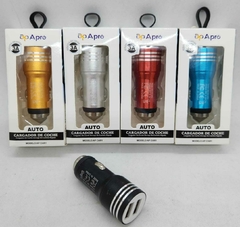 Cargador 2.1 para auto 2 usb Negro - comprar online