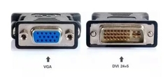 ADAPTADOR VIDEO DVI 24+ 5 MACHO A VGA DUAL