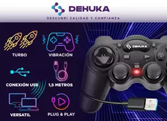 Joystick Gamer con cable Dehuka Alta Precisión – PC/PS3 - comprar online