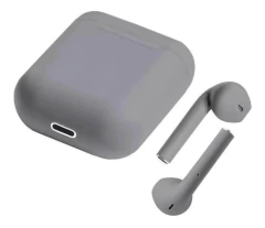 AURICULAR BLUETOOTH MANOS LIBRES I12 GRIS - comprar online