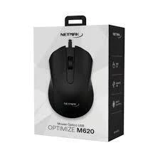 Mouse óptico NETMAK NM-620 optimize Negro - comprar online