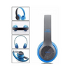 AURICULAR PLEGABLE VINCHA BLUETOOTH NOGA MANOS LIBRES P47 AZUL