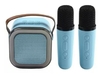 Mini parlante portatil bluetooth Lector Memoria USB + 2 Microfonos Karaoke - comprar online