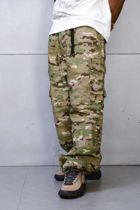 Calça Cargo 2 em 1 Ripstop - Multicamo - comprar online