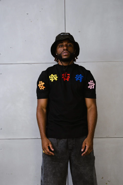 Camiseta SA Colors Puff - Preta - Oversized - comprar online