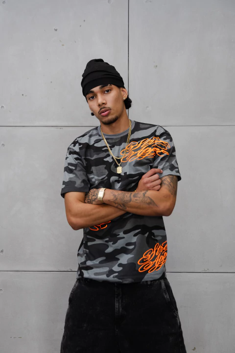 Camiseta Camo Colors - Cinza Camo - comprar online