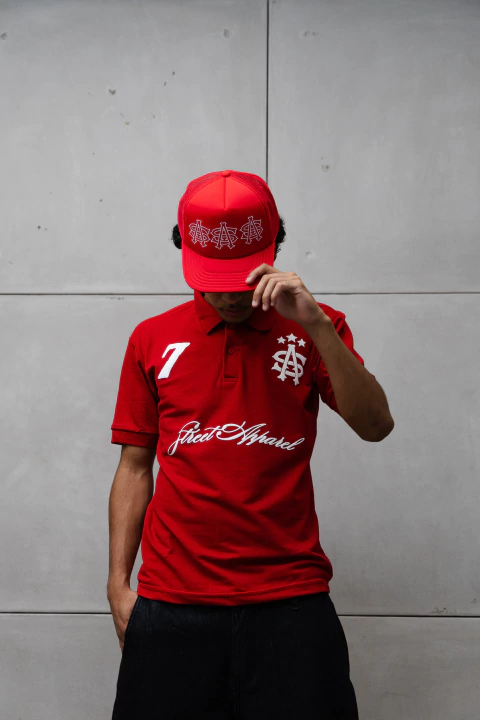 Camisa polo SA Monograma - Vermelha - comprar online