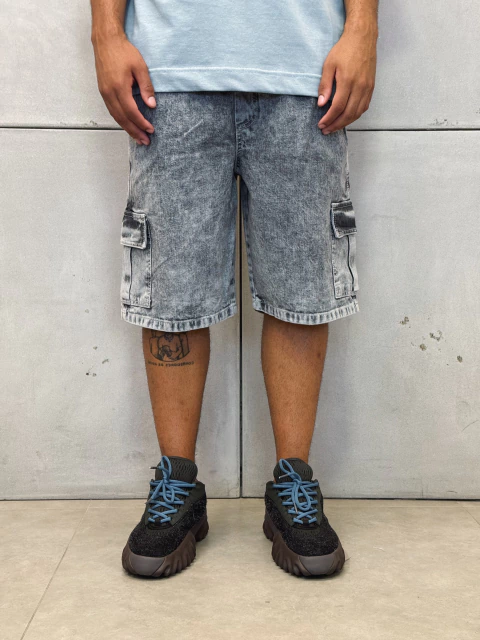 Bermuda Cargo Light Gray Jeans - Street Apparel - comprar online
