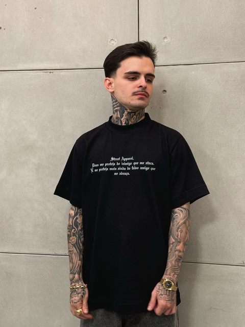 Camiseta Prayer - Preta - Oversized