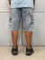 Bermuda Cargo Light Gray Jeans - Street Apparel