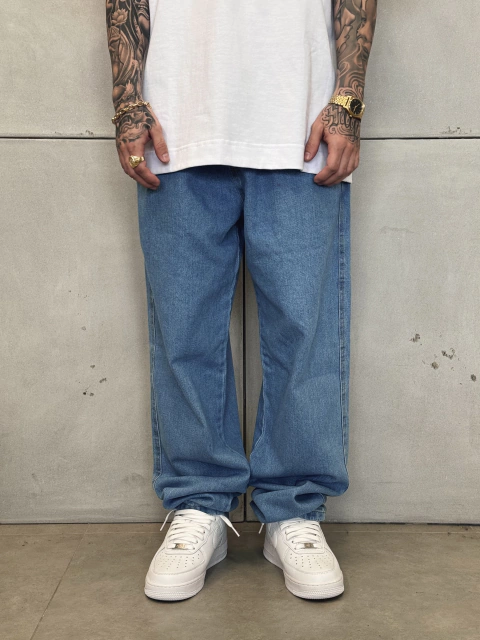 Calça Reta Jeans Denim - Street Apparel