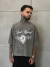 Camiseta Abstract - Cinza Estonada - Boxy - comprar online