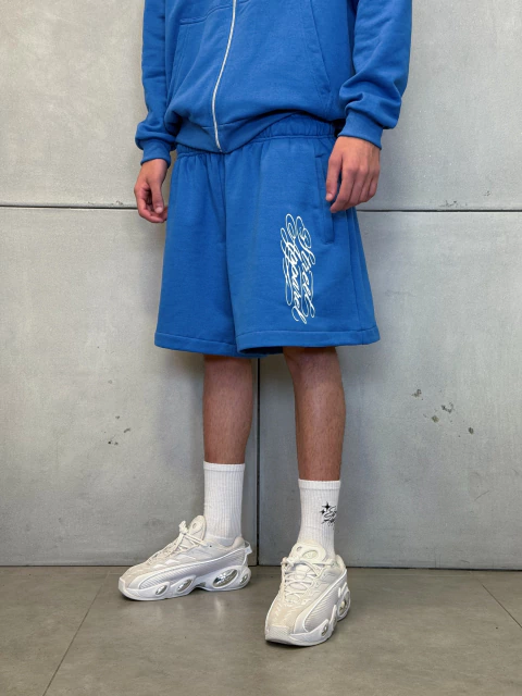 Shorts Moletom Manuscript - Royal - comprar online