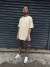 Imagem do Shorts de Moletom Cursive Logo - Marrom