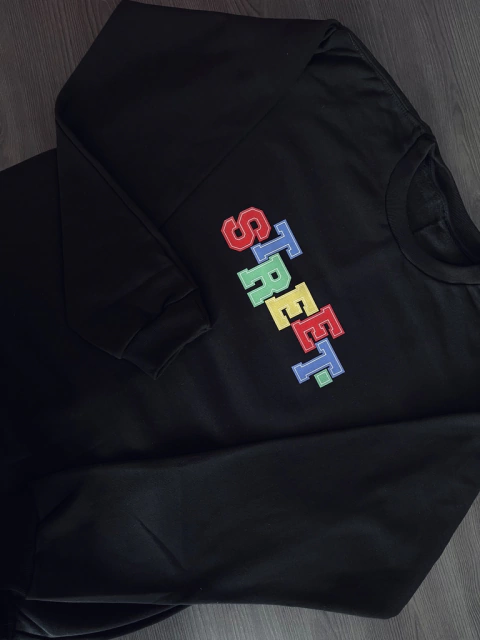 Moletom Crewneck Street College - Street Apparel