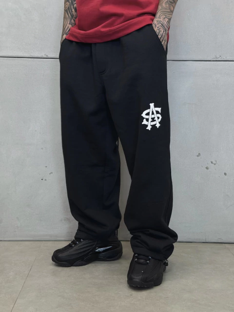 Calça Moletom SA Monograma - Preta - comprar online