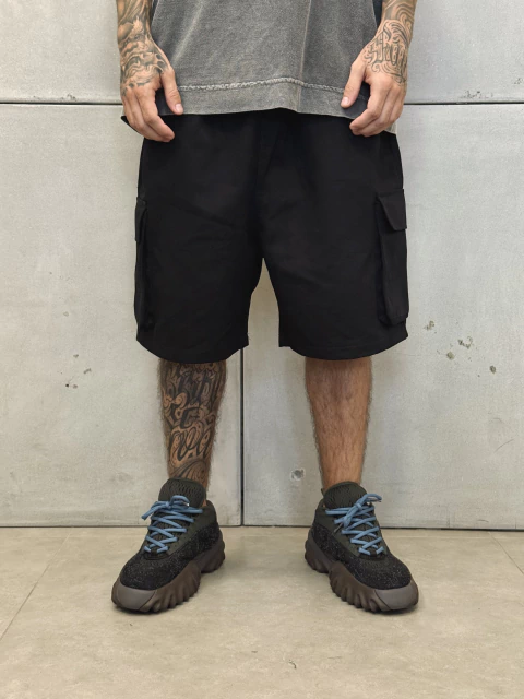 Bermuda Cargo Sarja - Preto - Street Apparel - comprar online