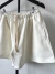 Shorts de Moletom Cursive Logo - Off White - comprar online