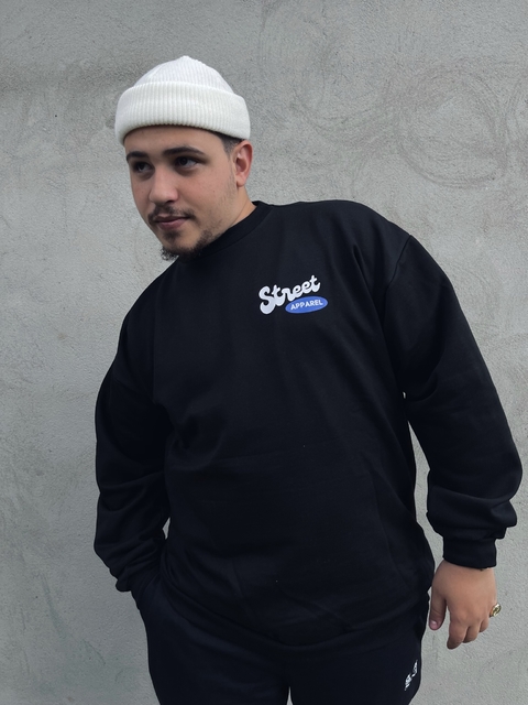 Moletom Crewneck Street Auto Logo - Street Apparel