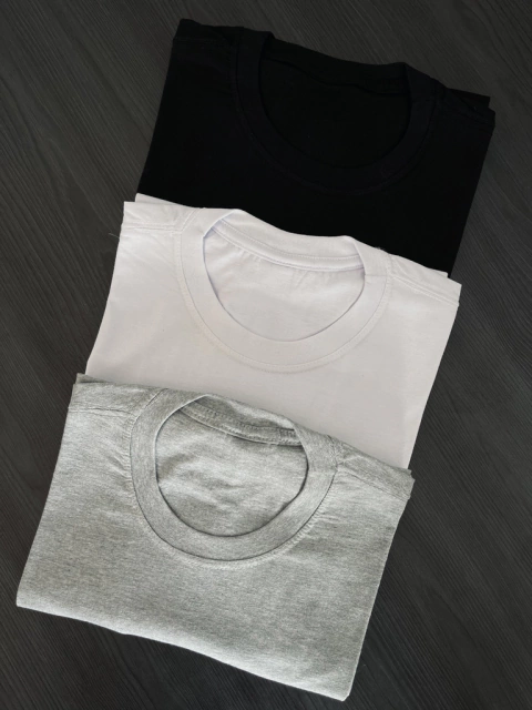Basic Pack - Preta, Branca e Cinza
