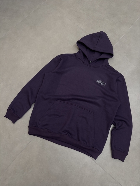 Moletom Heavyweight Cursive Logo - Roxo