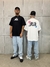 Camiseta Sticker - Off White - Oversized - Street Apparel