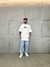 Camiseta Sticker - Off White - Oversized na internet