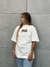 Camiseta Sticker - Off White - Oversized