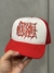 Boné Trucker Burn Logo - Vermelho/Branco