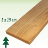 Tábua de Pinus Natural Com Nó 2 x 19 x 300 cm