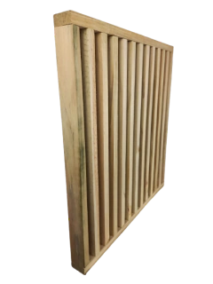 Brise Modular de Pinus Tratado (Autoclave) Com Nó de 50 cm - Santos Madeiras