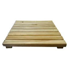 Deck Modular Pinus Tratado (Autoclave) Com Nó de 50 cm Régua de 4 cm