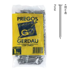 Pregos Polidos com cabeça 22 x 42