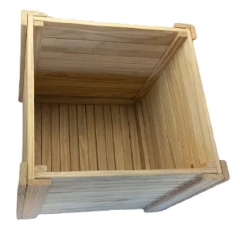 Vaso Flores Madeira Quadrado 70x70 - comprar online