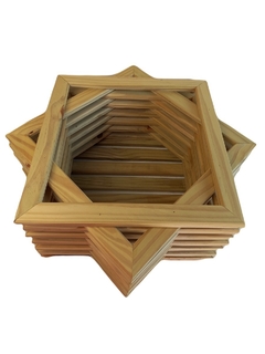 Vaso Flores Estrela Madeira Tratada Autoclave 31 X 24 X 22 - comprar online