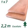 Jogo Vista de Eucalipto 1 x 7 cm (2 Laterais 2,20m + 1 Cabeceira 90cm)
