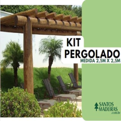 Kit Pergolado Roliço - Eucalipto Tratado