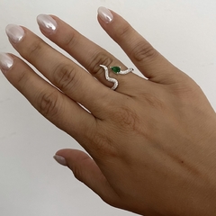 Anillo Emily Acero Blanco regulable