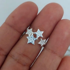 Anillo stars brilloplata 925 ajustable - comprar online