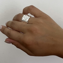 Anillo Bali Acero Blanco