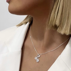 Collar cherry extensible 40-45cm Ac Blanco