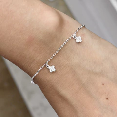 Pulsera Clover plata 925 regulable - comprar online