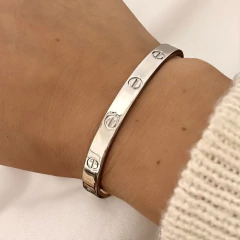 Pulsera esclava Cartier Acero blanco en internet