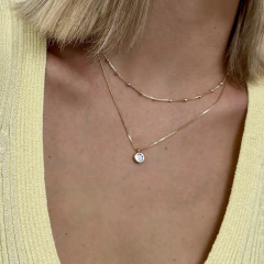 Colgante Luz plata Gold 45cm en internet